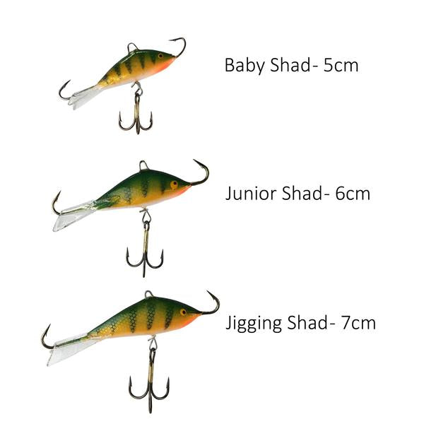 Nils Master Baby Shad 5cm Ice Fishing Lures for Walleyes & Perch 055